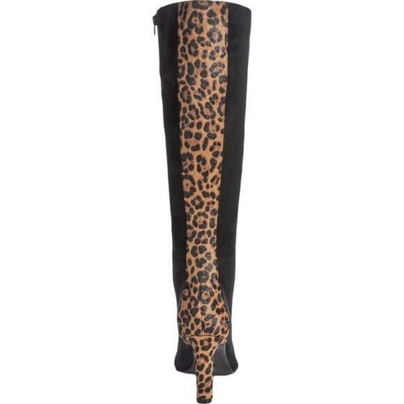 Alfani Womens Tadashi Black Suede Tall Pointed Toe Knee-High Boots Shoes - Picture 1 of 11